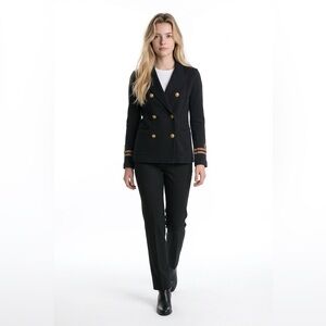 Denim&Supply Ralph Lauren ❤️ Dark Navy Double-Breasted Blazer with Gold Accents